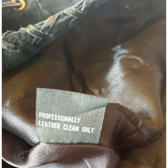 Vtg Black Suede Jacket For Joseph, M Handcrafted Look Lace-Up Front Tailored Fit - Picture 12 of 14